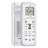 Mando Universal Aire Acondicionado, 1000 en 1 A/C Control Remoto LCD Digital Configuración de una Tecla Bajo Consumo de Energía, Compatible con Todos los Modelos de Estas Marcas