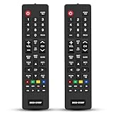 2 Piezas Mando Universal TV para Samsung, Mando TV Universal per Samsung, Mando Universal para Samsung Smart TV, Mando TV Universal Compatible con Samsung Smart TV 3D 4K LCD LED QLED HDTV (Sin Pilas)